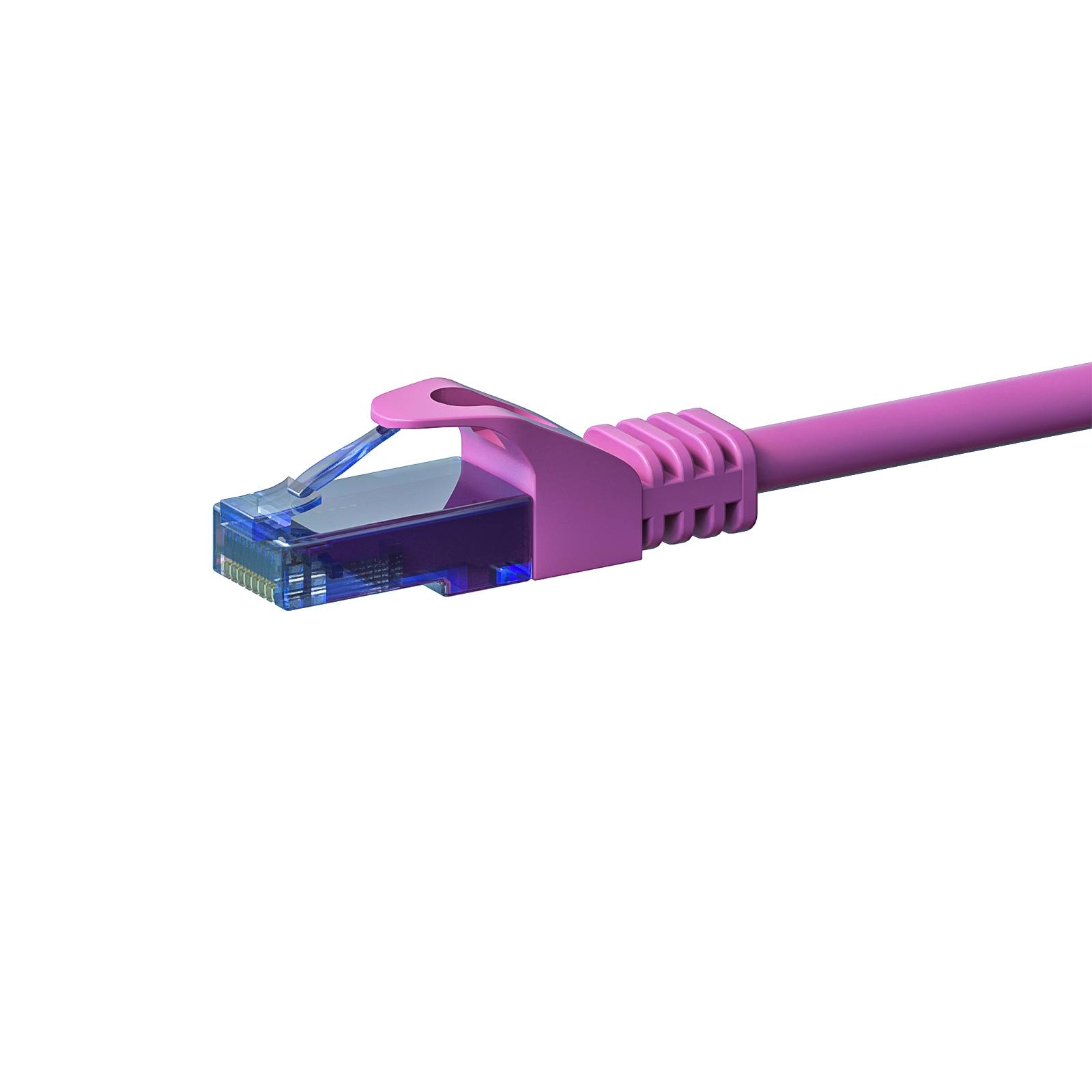 Danicom - CAT6a Netzwerkkabel 100% Kupfer - U/UTP - 10 Meter - Rosa