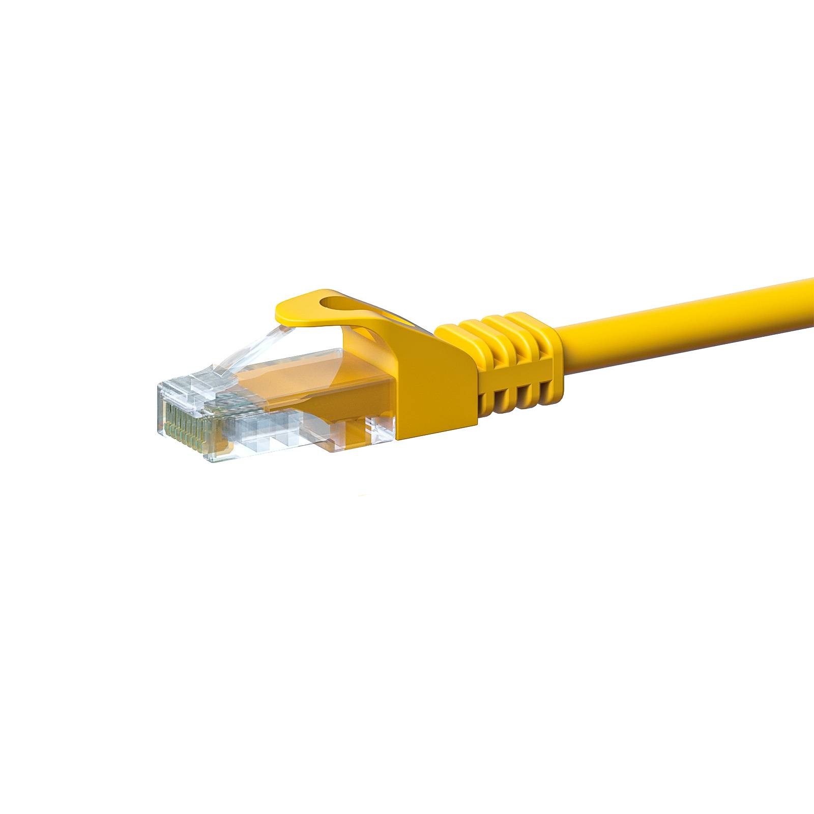 Danicom - CAT 5e Netzwerkkabel U/UTP – 0.50 Meter - Gelb - CCA
