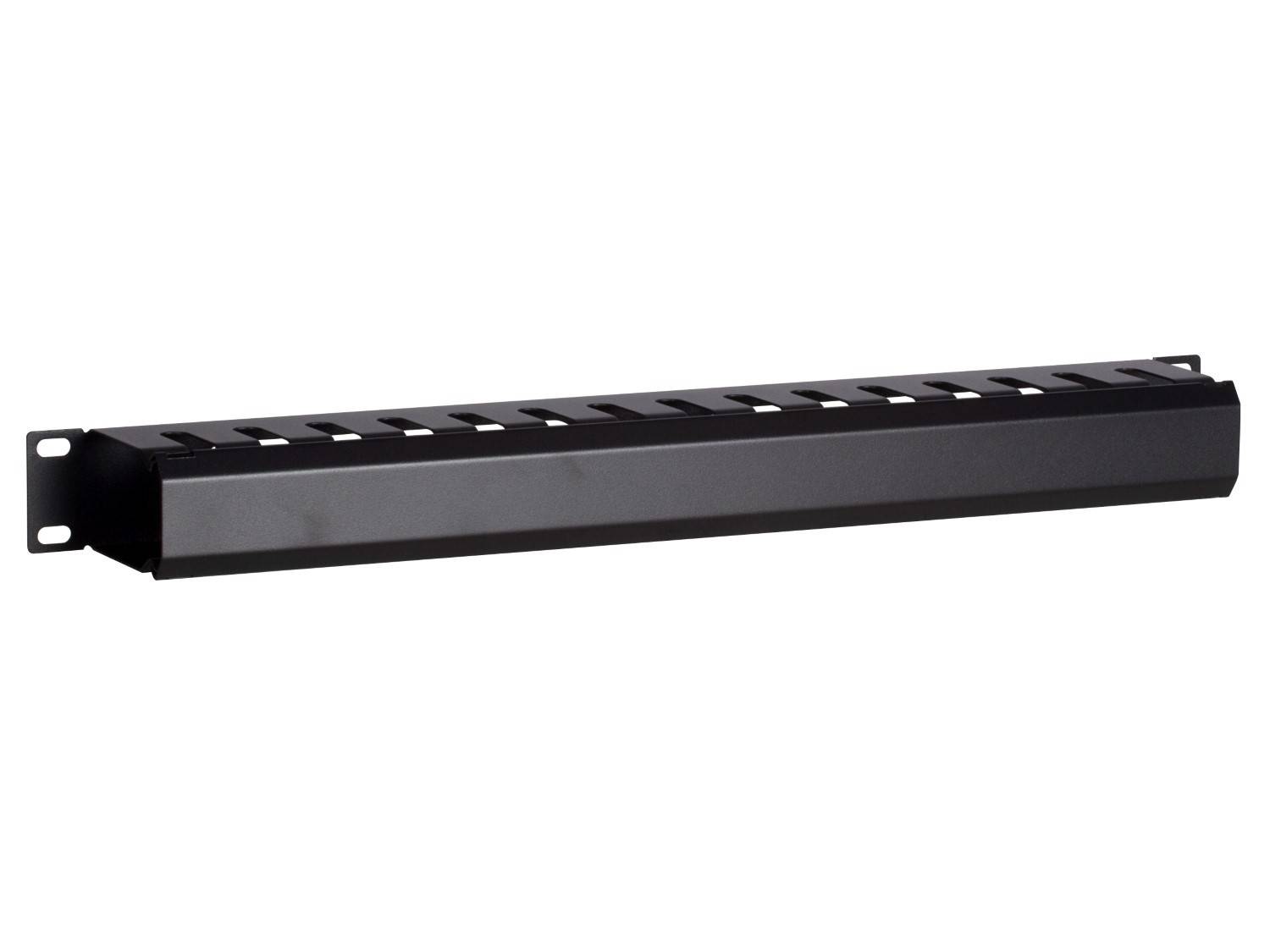 Danicom - 19 Zoll Kabelführungsleiste mit Abdeckung - 1 HE