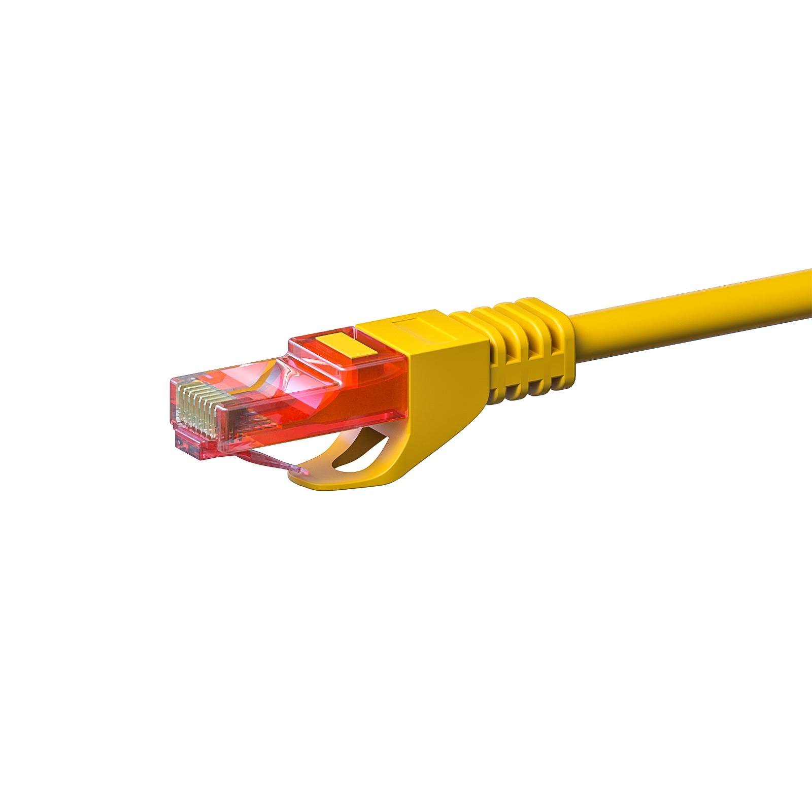 Danicom - CAT6 Netzwerkkabel, U/UTP, 15 meter, Gelb, 100% Kupfer