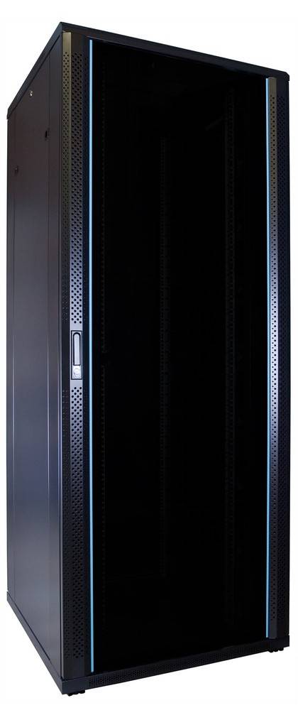 Danicom - 42 HE 19” Serverschrank, mit Glastür (BxTxH) 800 x 800 x 2000mm