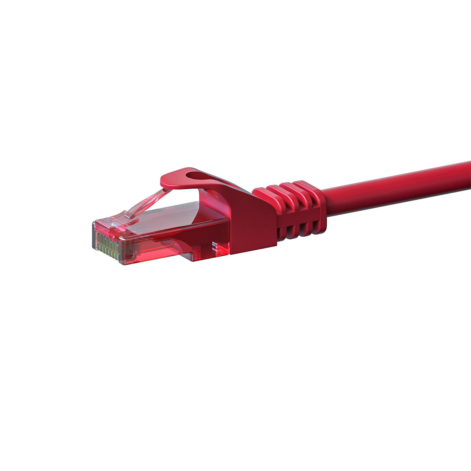 Danicom - CAT6 Netzwerkkabel 100% Kupfer - U/UTP - 15 Meter - Rot