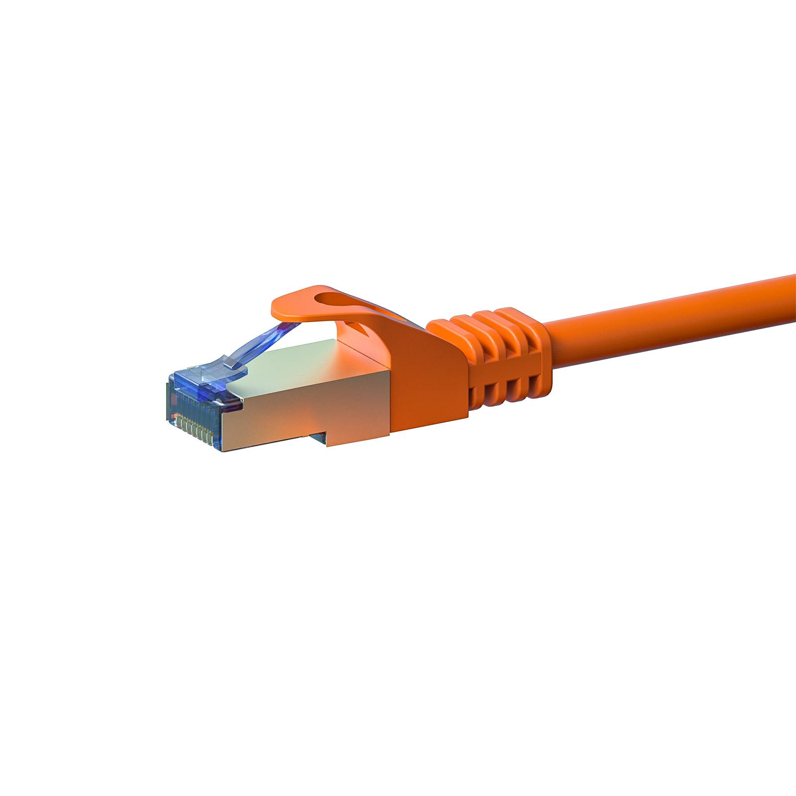 Danicom - CAT 6a Netzwerkkabel LSOH - S/FTP - 0,25 Meter - Orange