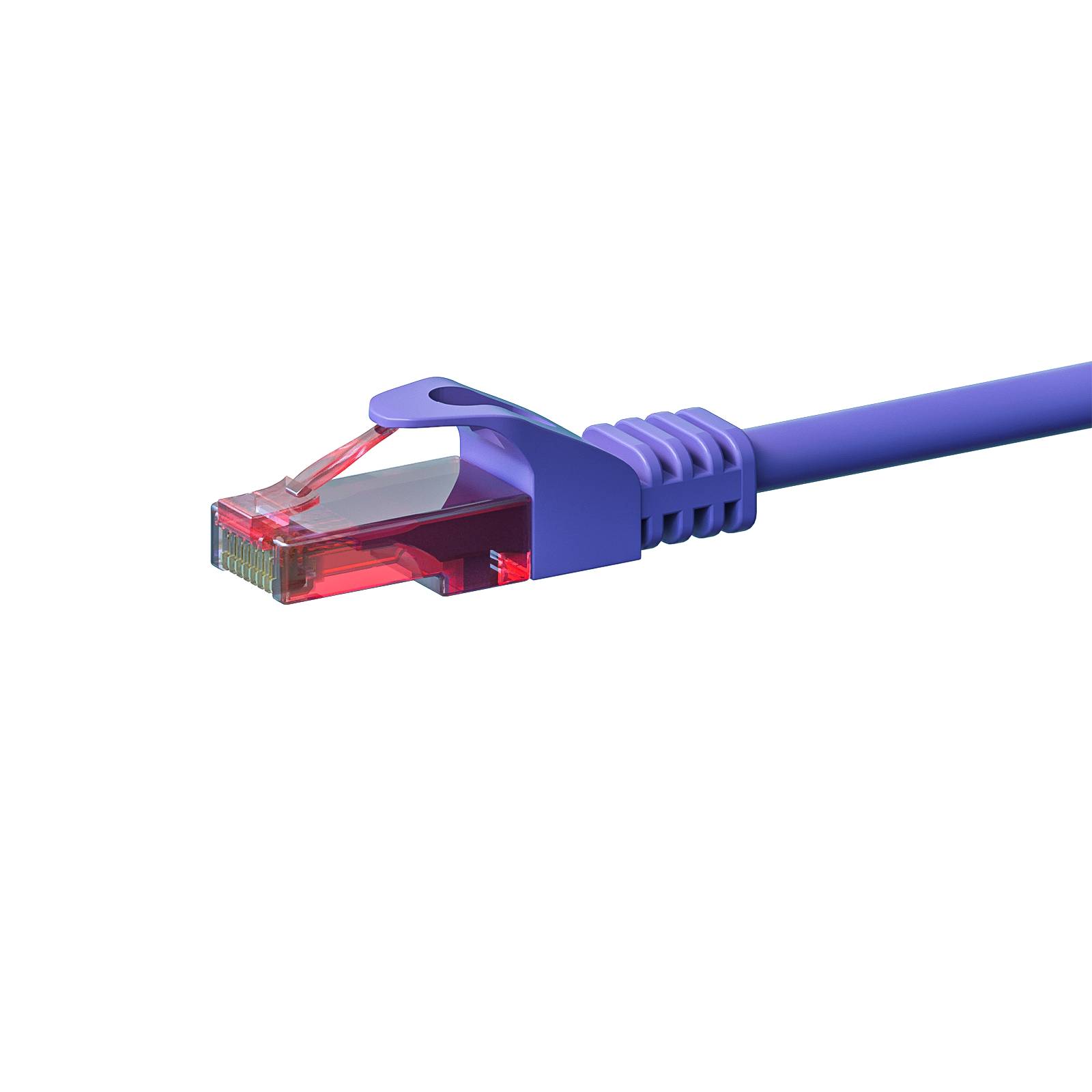 Danicom - CAT6 Netzwerkkabel, U/UTP, 15 meter, Viollett, 100% Kupfer
