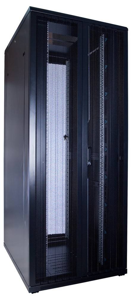 Danicom - 42 HE 19" Serverschrank, mit perforierten Doppelflügeltüren vorne und hinten (BxTxH) 800x1000x2000mm