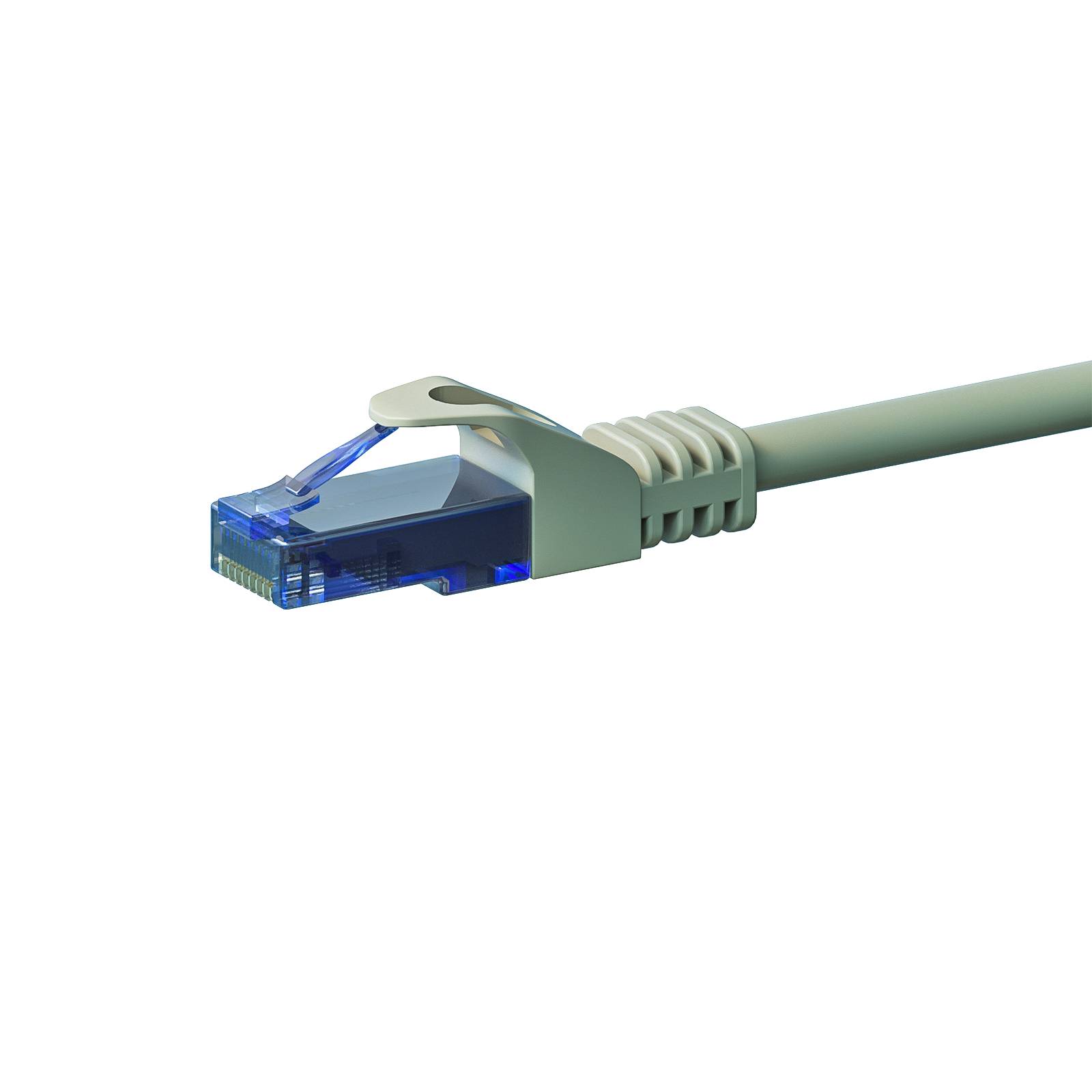 Danicom - CAT6a Netzwerkkabel 100% Kupfer - U/UTP - 0,50 Meter - Grau