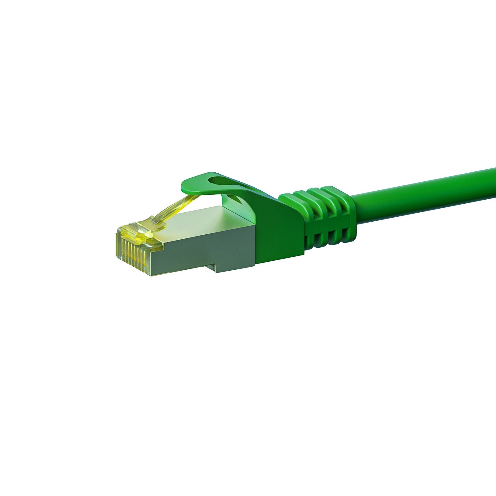 Danicom - RJ45 Netzwerkkabel S/FTP (PiMF), mit CAT 7 Rohkabel, Grün, 30m