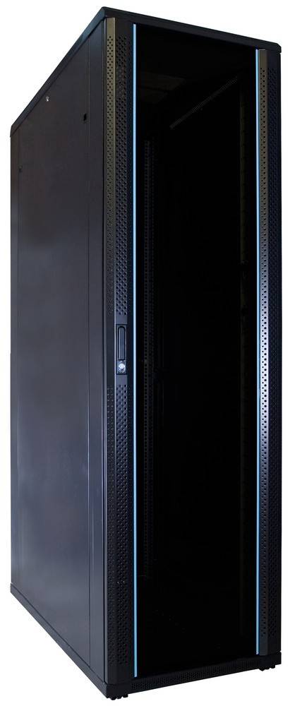 Danicom - 42 HE 19” Serverschrank, mit Glastür (BxTxH) 600 x 1200 x 2000mm