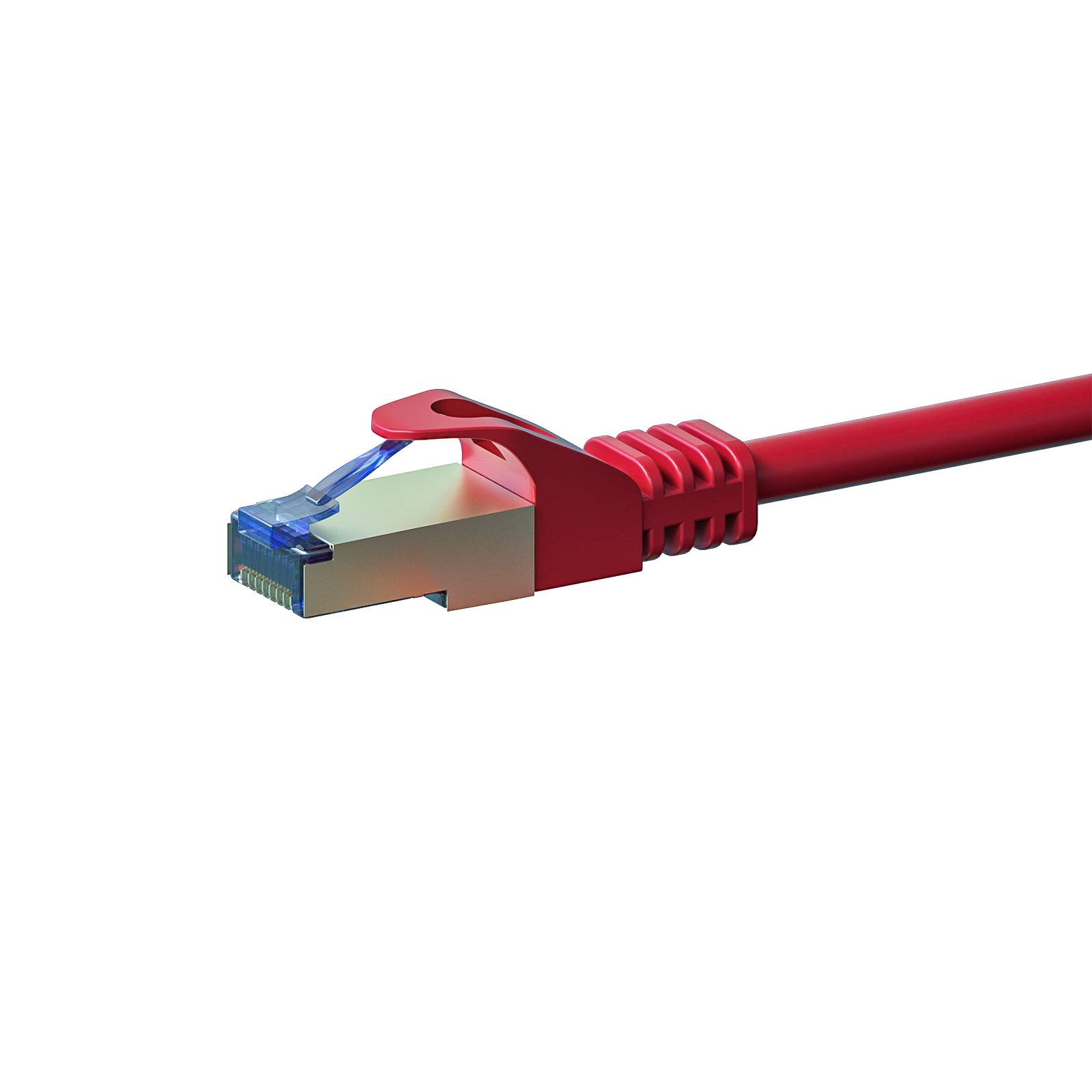 Danicom - CAT 6a Netzwerkkabel LSOH - S/FTP - 7,50 Meter - Rot