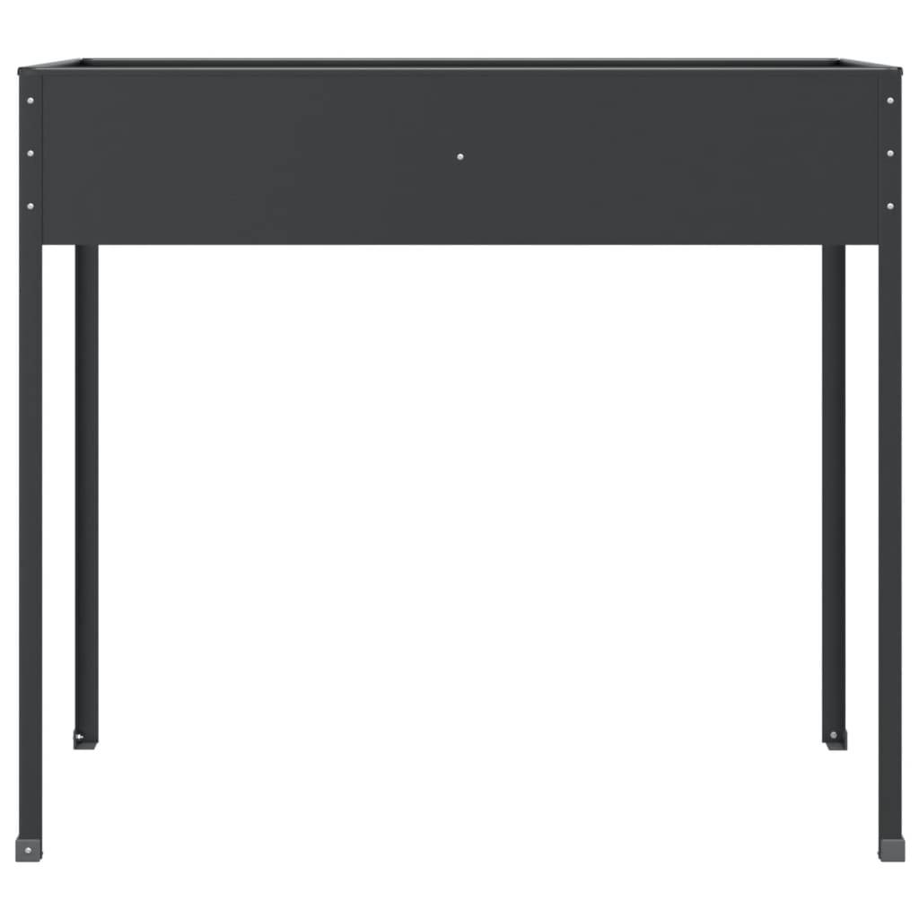 vidaXL Pflanzkübel Anthrazit 100,5x40,5x90 cm Verzinkter Stahl