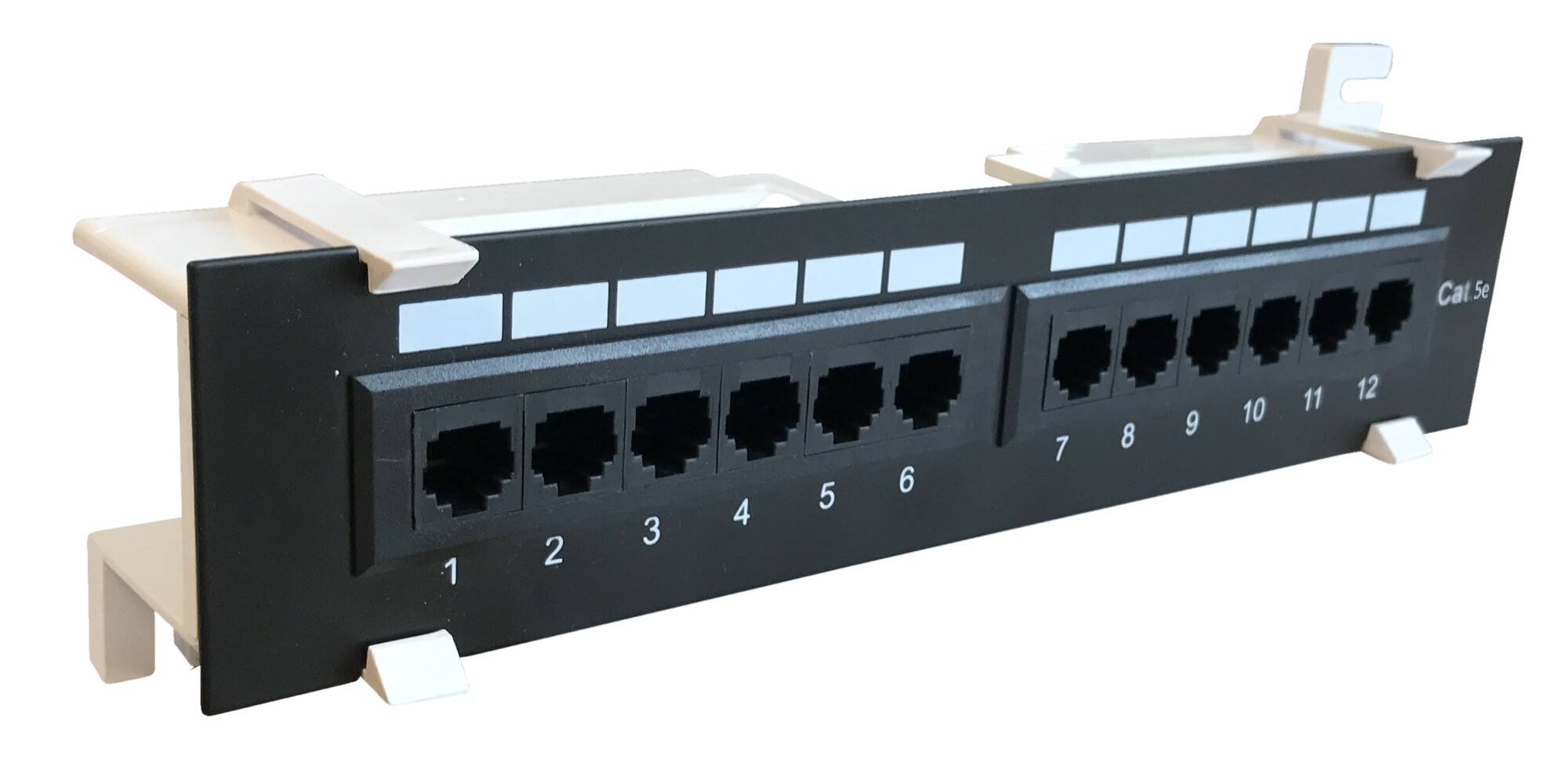 Danicom - CAT 5e Wand Patchpanel, 12-fach UTP
