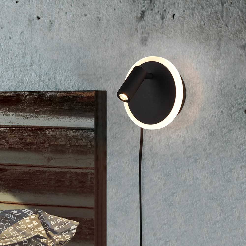 TRIO Jordan - Oberfläche - 3000 K - IP20 - Schwarz