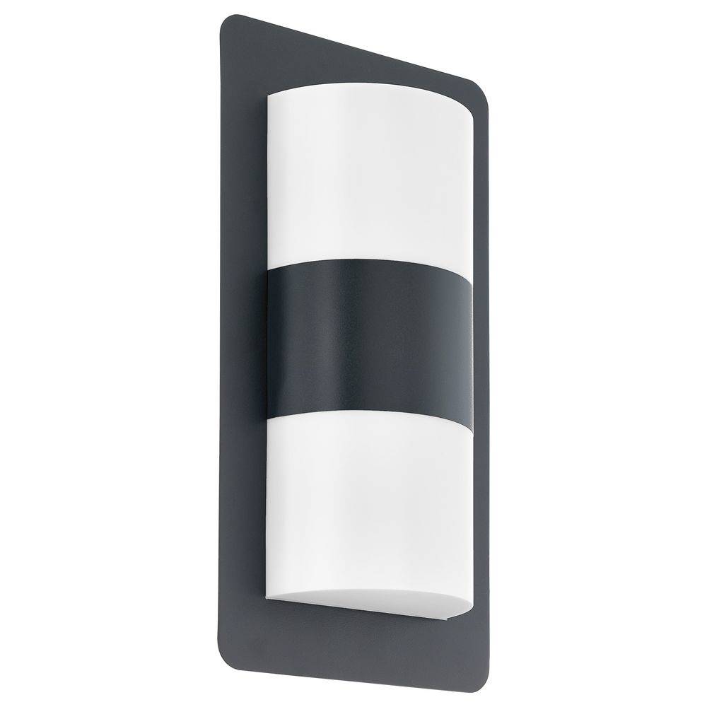 EGLO LEUCHTEN LED-Wandleuchte Cistierna AL-2 E27 anthrazit/weiss