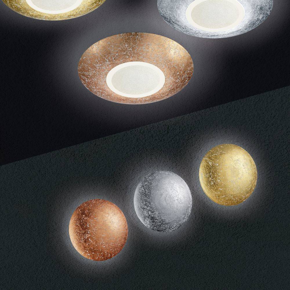 LED-Wandl.CHIROS 1x8W 224110179SMD-LED 3000K/1x800Lm D. 22cm T. 6