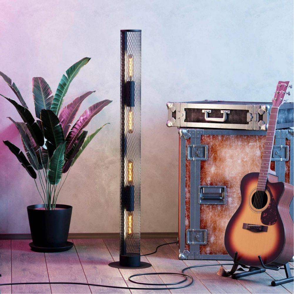 EGLO Redcliffe - Schlafzimmer - Esszimmer - Wohnzimmer - Schwarz - IP20 - Stahl