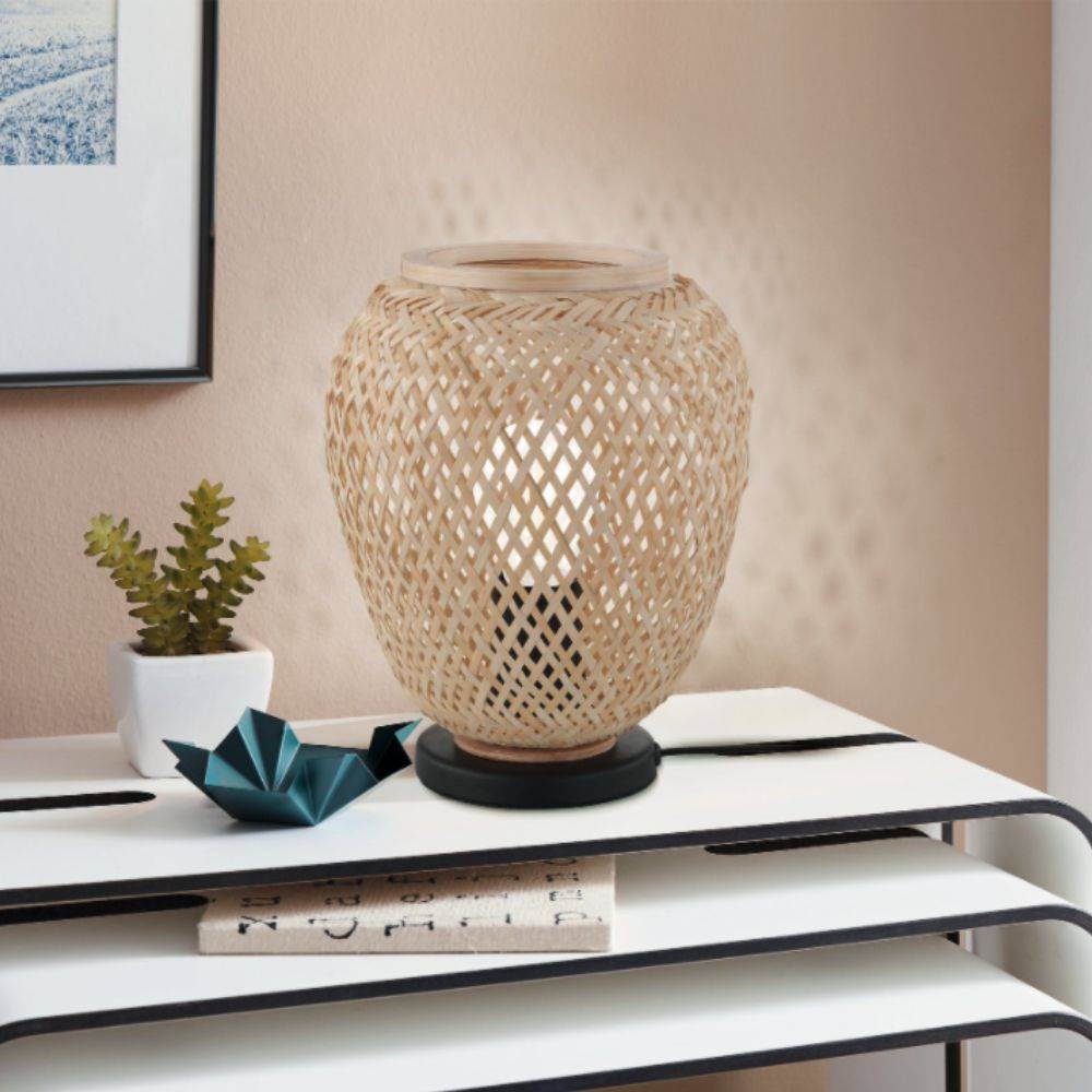 Eglo Leuchten EGLO DEMBLEBY - Schwarz - Holz - Stahl - Holz - IP20 - II - E27 - 1 Glühbirne(n)