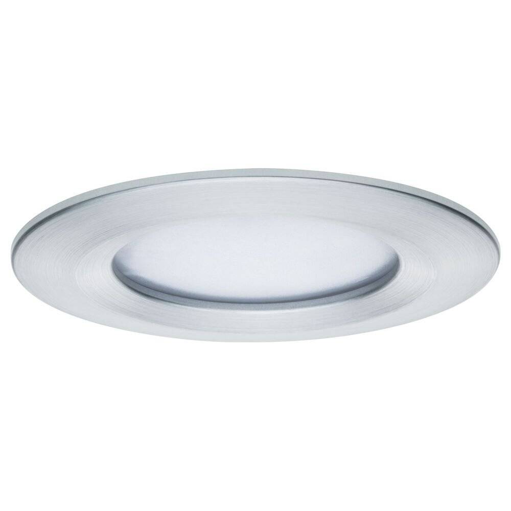 Premium LED Einbauspot Slim Coin, starr, dimmbar, rund, alu gedreht, 3er Set