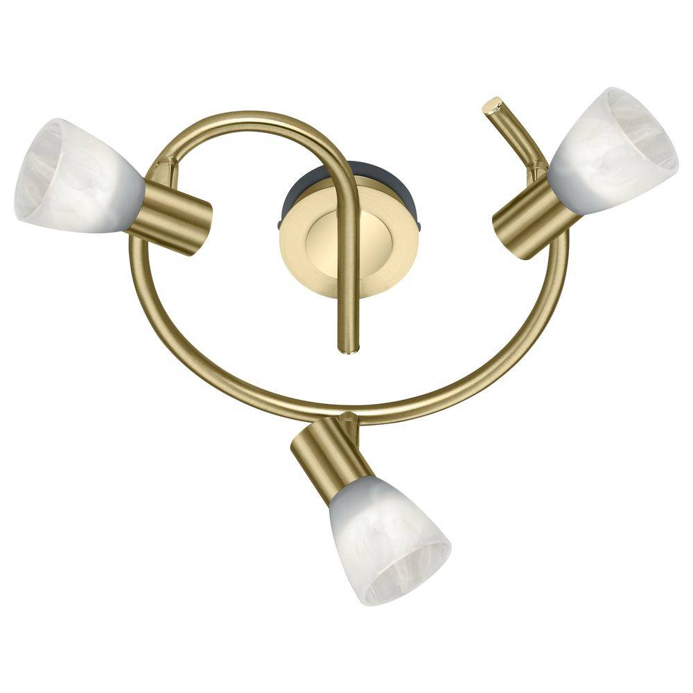 TRIO Leuchten GmbH O LED-Deckenleuchte LB20 3x6W messing