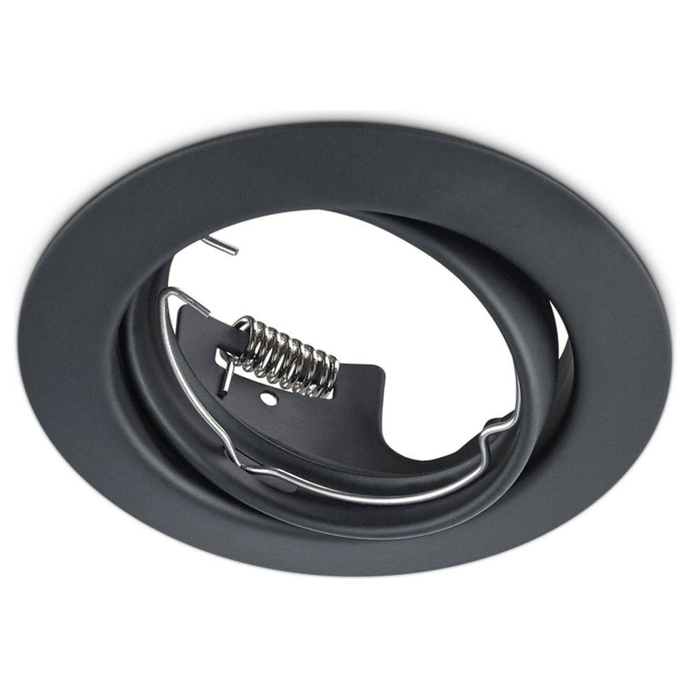 Deckeneinbaustrahler JURA GU10 83mm EBDM 68mm schwarz matt