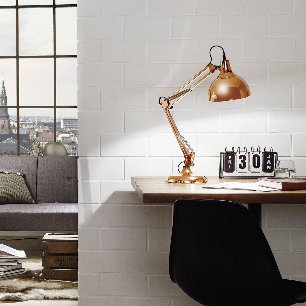 Eglo Leuchten EGLO Borgillio, Kupfer, Stahl, Schlafzimmer, Wohnzimmer, IP20, II, ENEC