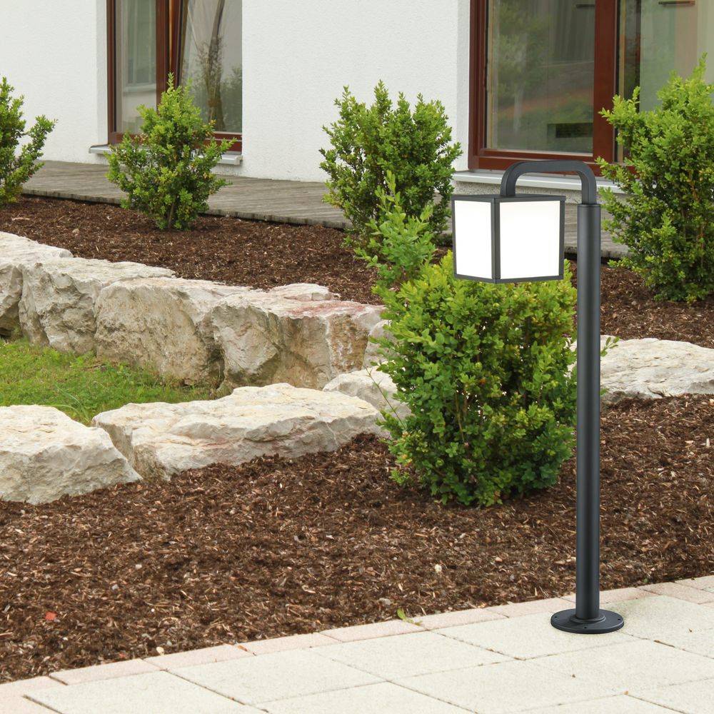 LED-Stehleuchte 1xE27 6W 3000K 470lm Aluguss anthrazit