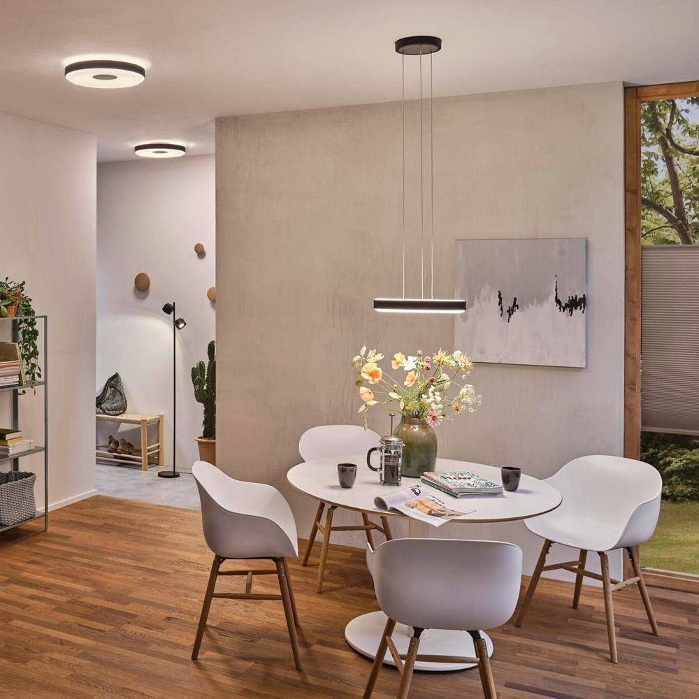 LED Deckenleuchte Puric Pane in Schwarz 2x 12,5W 1600lm