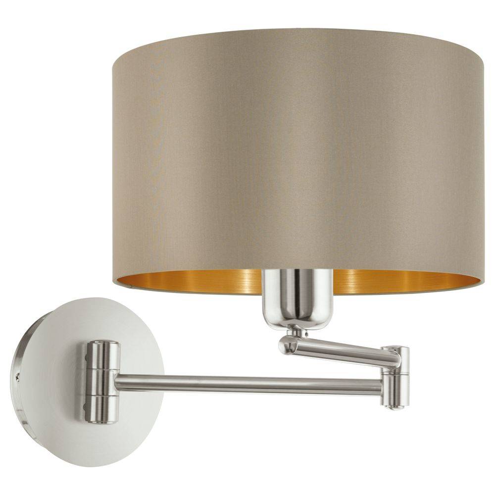 EGLO Maserlo - Oberfläche - Zylinder - E27 - IP20 - Gold - Nickel - Graubraun