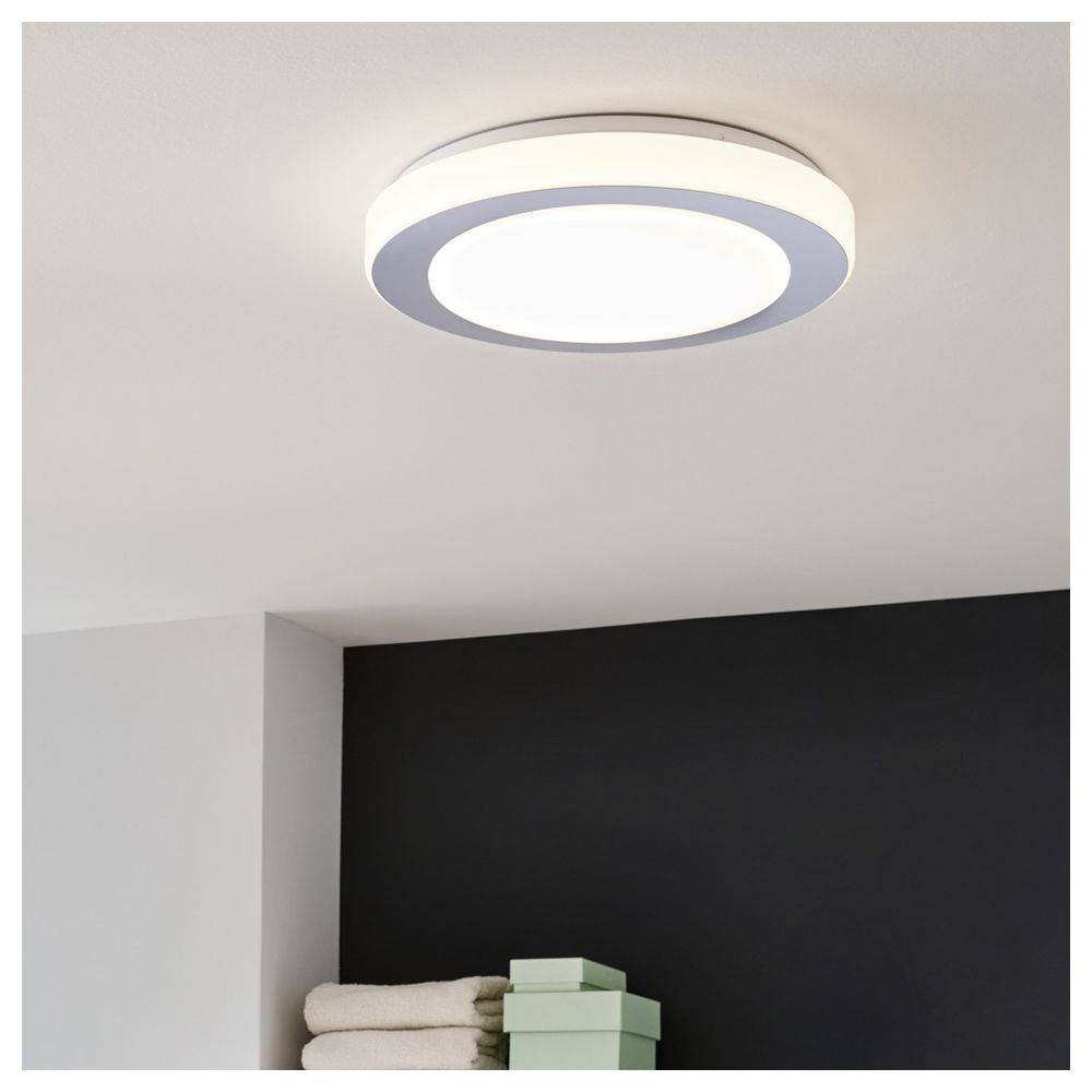 EGLO Led Carpi - 3000 K - 1500 lm - IP44 - Chrom - Weiß