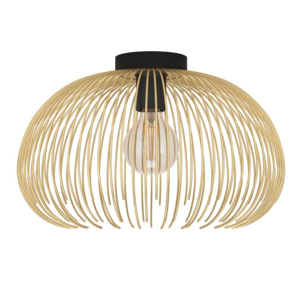 Deckenleuchte Venezuela in Gold und Schwarz E27