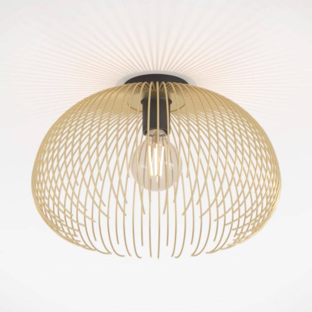 Deckenleuchte Venezuela in Gold und Schwarz E27