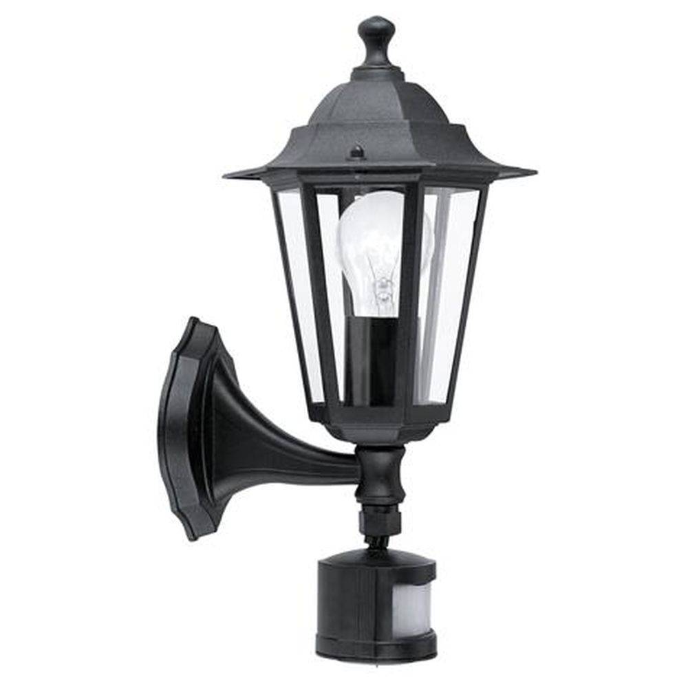 EGLOAL M.SENSOR AUFW.SW-MATT 'LATERNA 4' E27 1x60W exklusiv