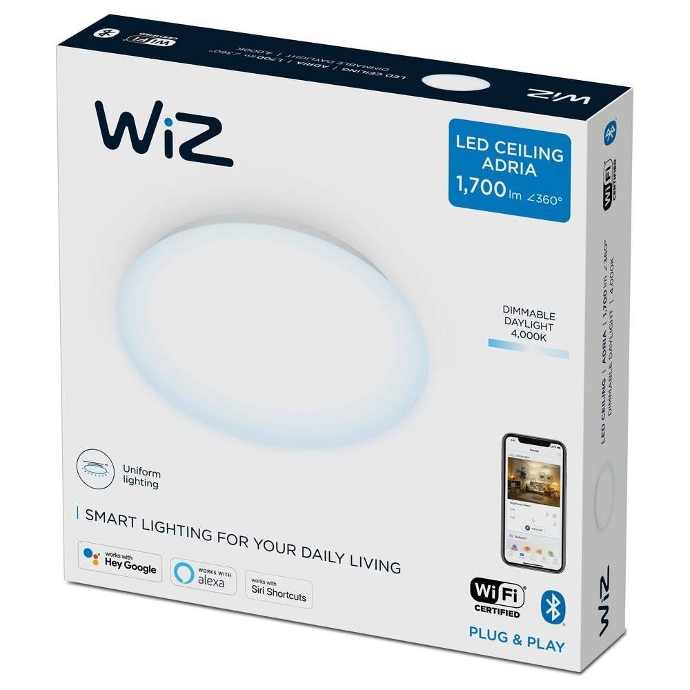 WiZ LED Deckenleuchte in Weiß 12W 1200lm 4000K