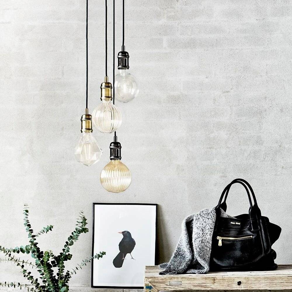 Nordlux Avra 84800025 Pendelleuchte LED E27 60 W Messing