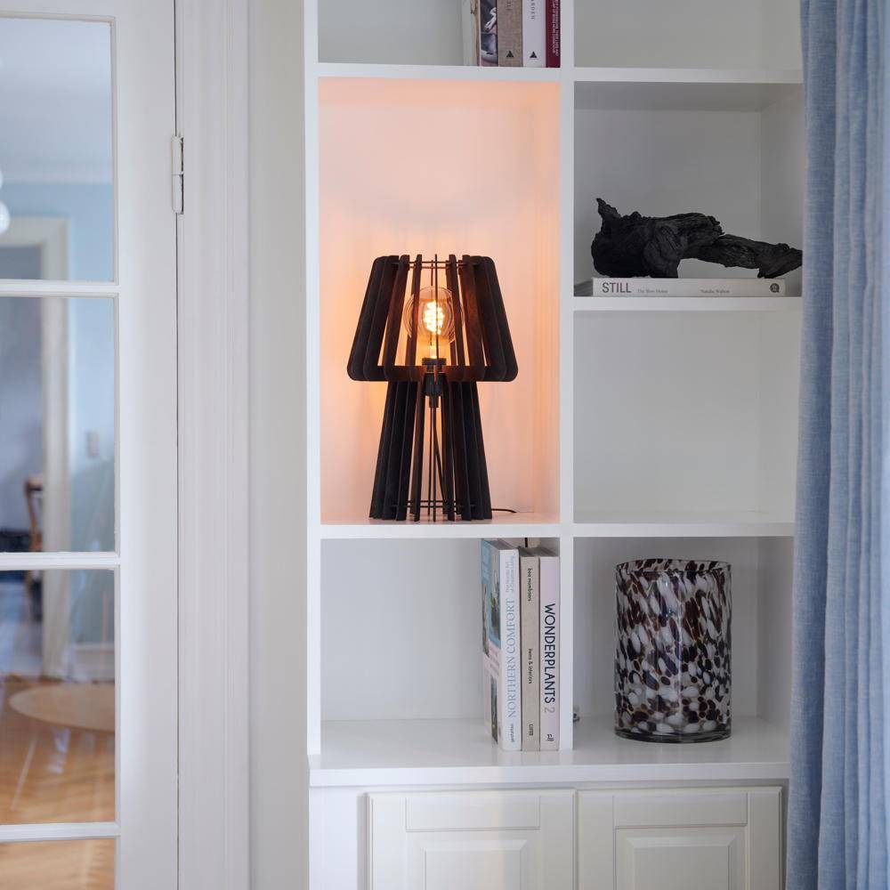 Tischleuchte Groa in Schwarz E27