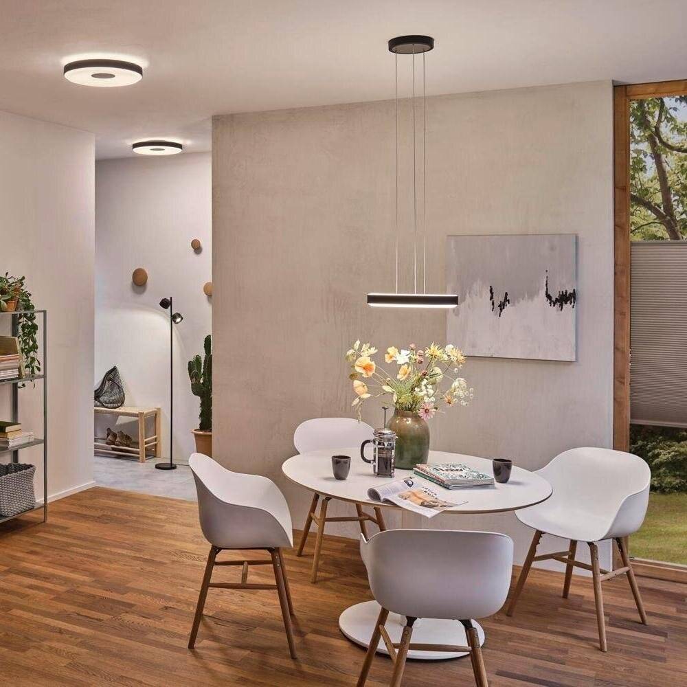 LED Pendelleuchte Puric Pane in Schwarz 2x 12,5W 1100lm
