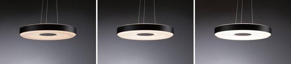 LED Pendelleuchte Puric Pane in Schwarz 2x 12,5W 1100lm
