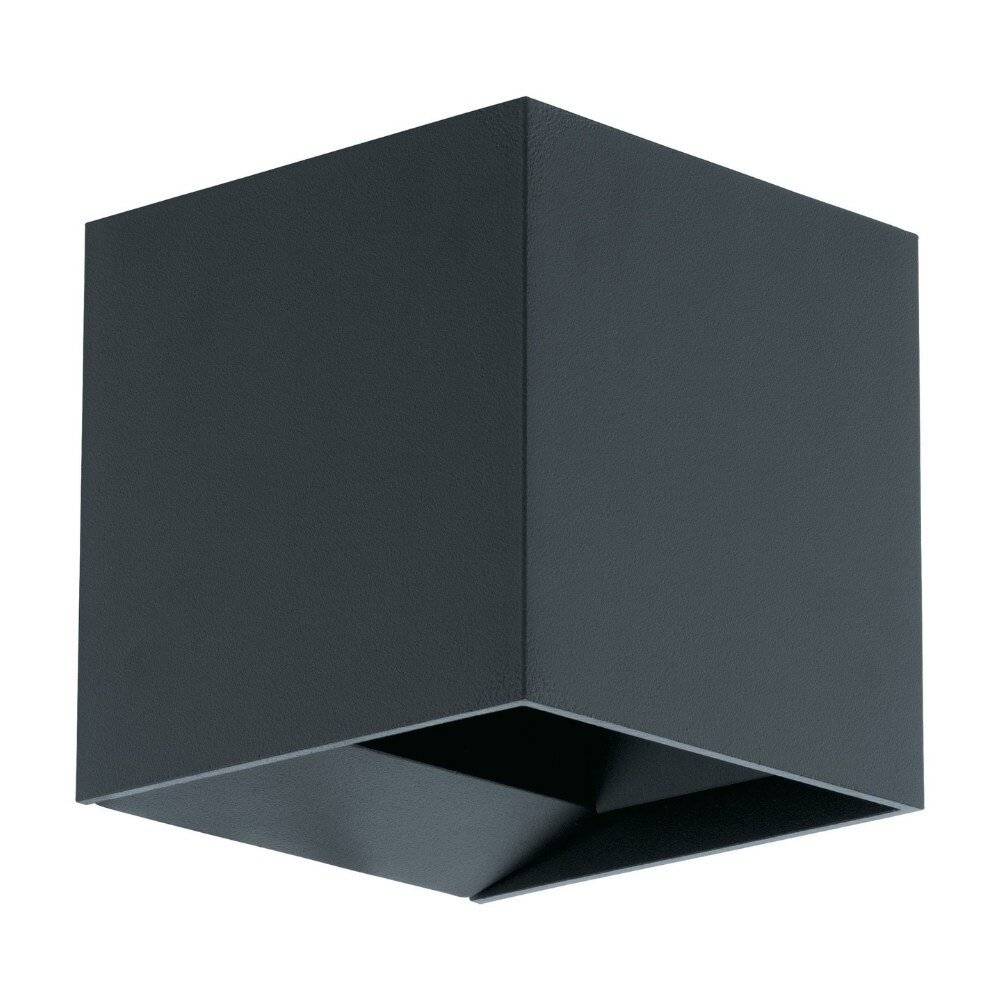 LED Wandleuchte Calpino in Anthrazit 680lm IP54