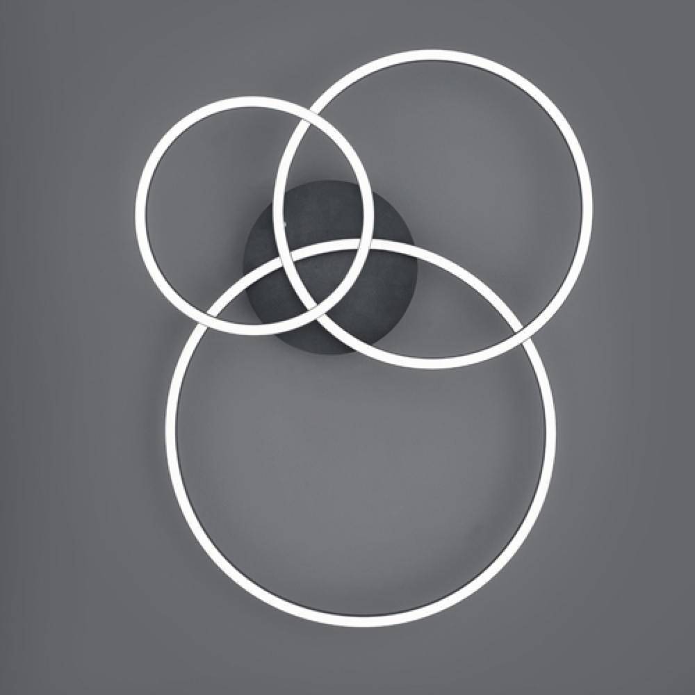 TRIO LED-Deckenleuchte 2700-6500K met/sw/mt 670810632, 670810632