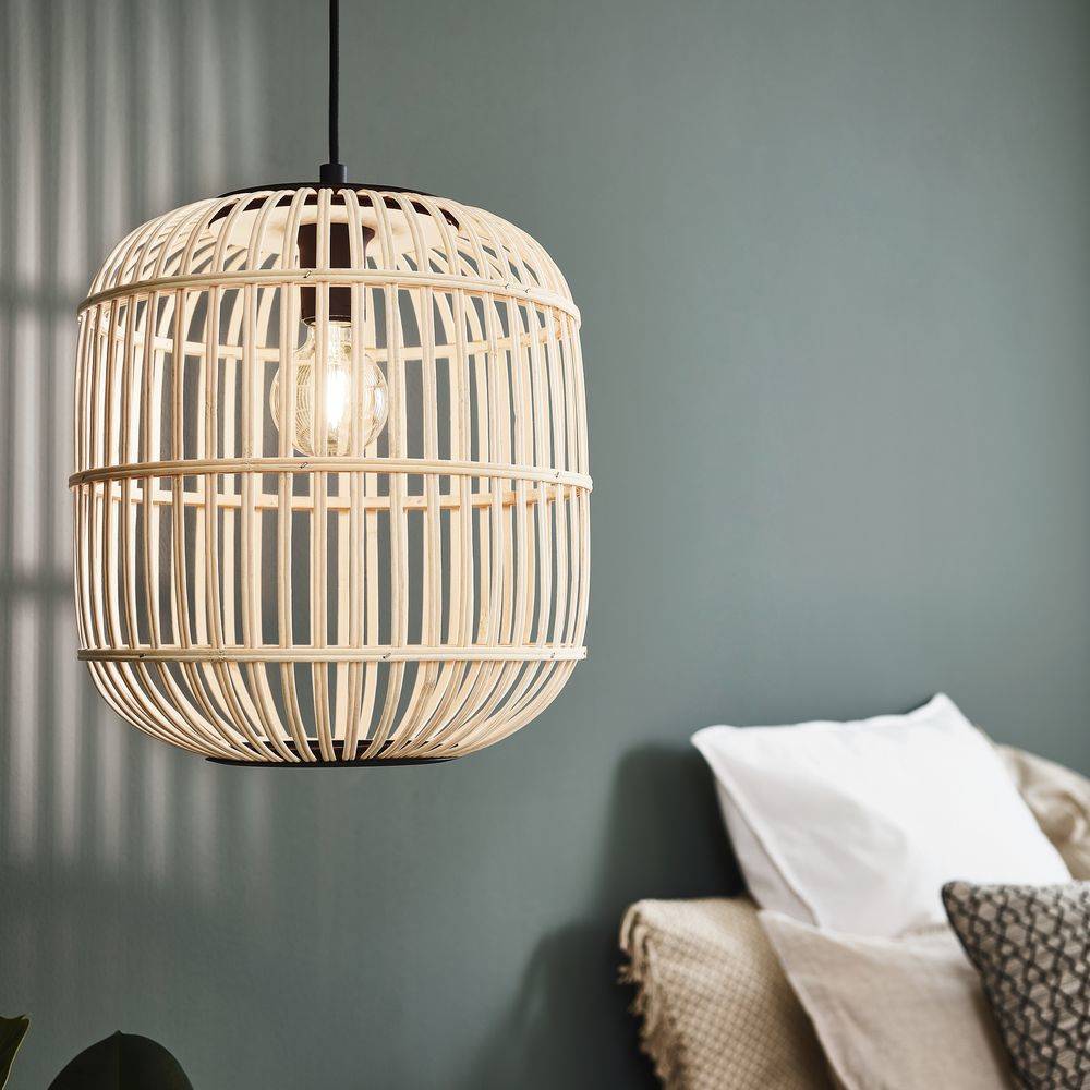 EGLO Bordesley - 1 Glühbirne(n) - E27 - Schwarz - Braun