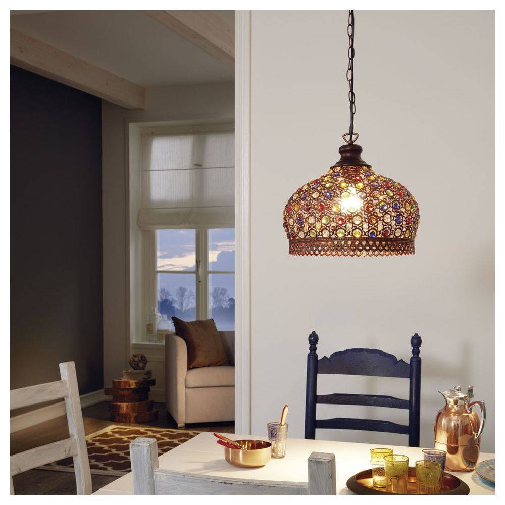 EGLO Jadida - Flexible Halterung - Kupfer - Kupfer - Stahl - Glas - Rund