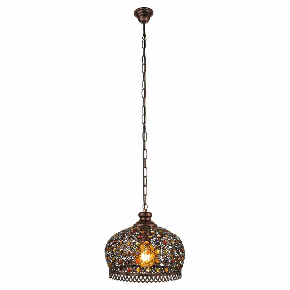 EGLO Jadida - Flexible Halterung - Kupfer - Kupfer - Stahl - Glas - Rund