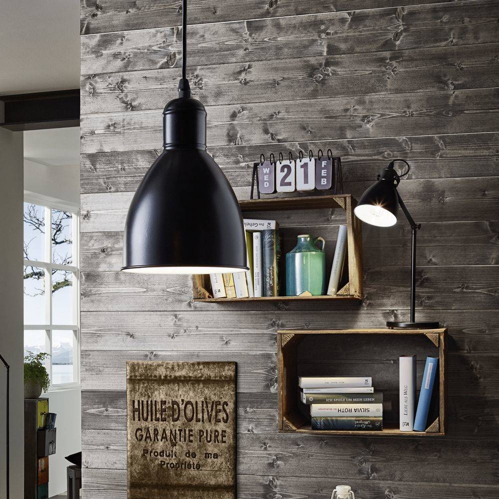 Eglo Leuchten EGLO Priddy, Schwarz, Weiß, Stahl, Studie, IP20, II, E27