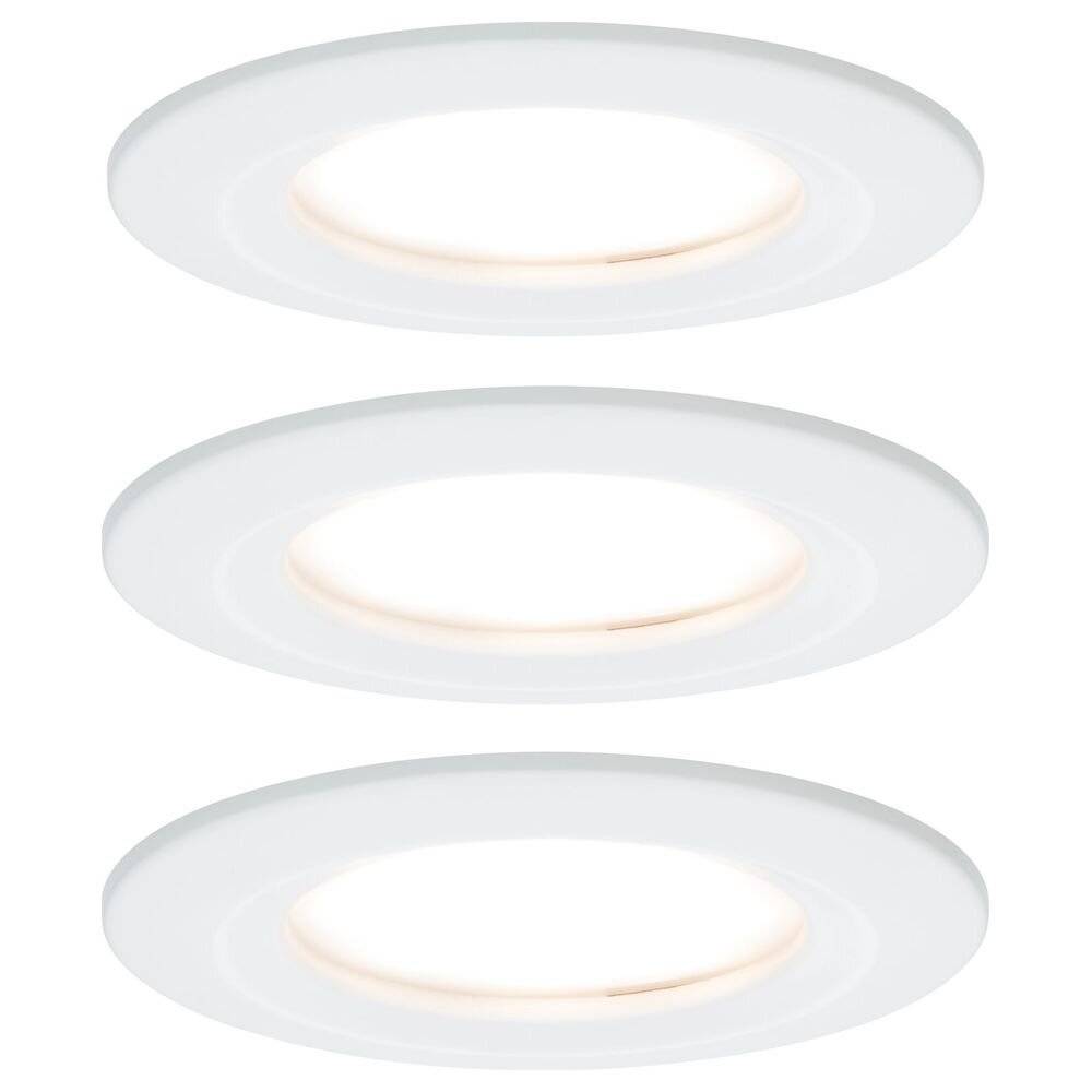 Premium LED Einbauspot Slim Coin, starr, dimmbar, rund, weiß, 3er Set