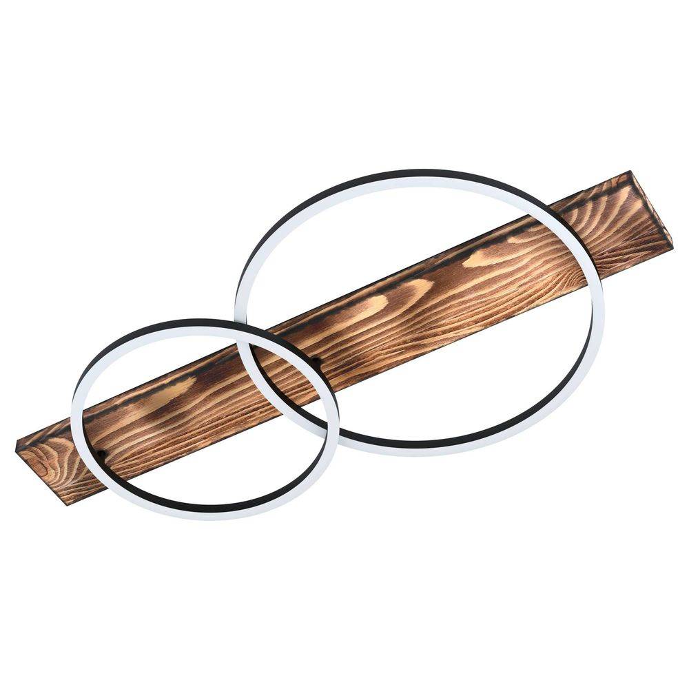 Eglo Leuchten EGLO Boyal - 2 Glühbirne(n) - LED - 3000 K - 1700 lm - IP20 - Schwarz - Braun