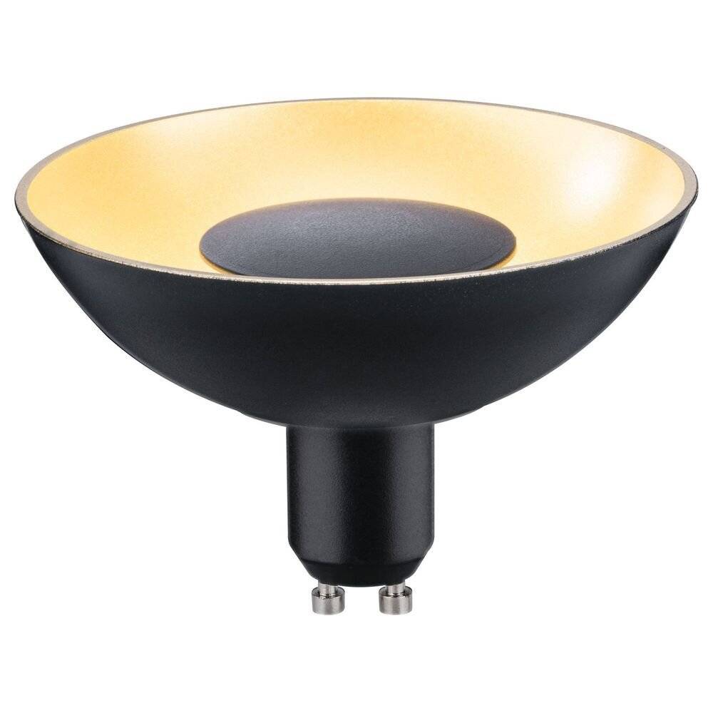 LED GU10 Leuchtmittel in Schwarz und Gold 4,9W 170lm