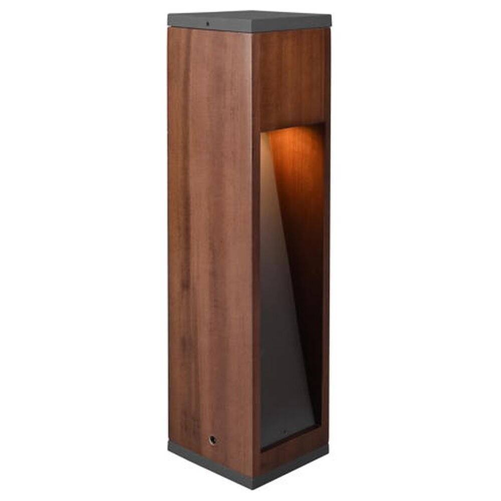 Wegeleuchte Canning in Natur-dunkel und Schwarz GU10 IP44 400mm