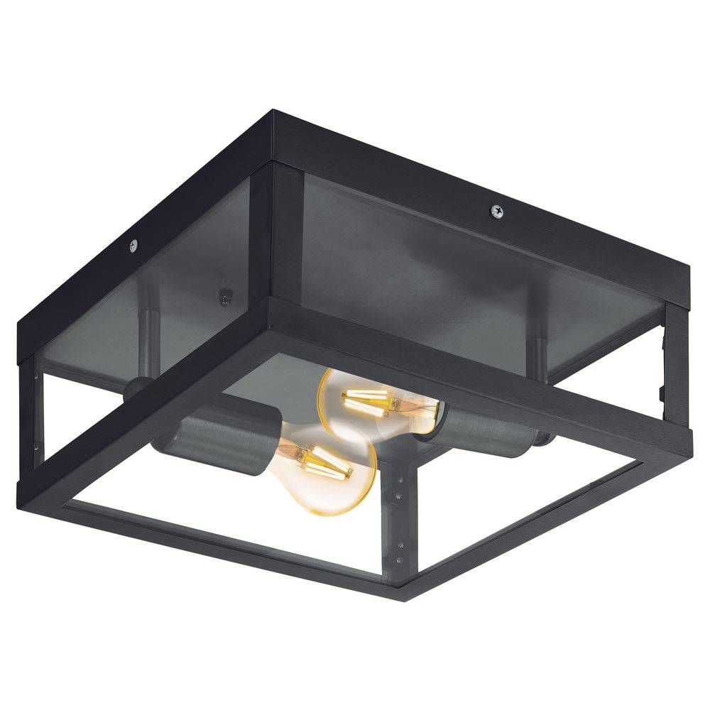 Eglo Leuchten EGLO Alamonte 1, 2 Glühbirne(n), E27, IP44, Schwarz