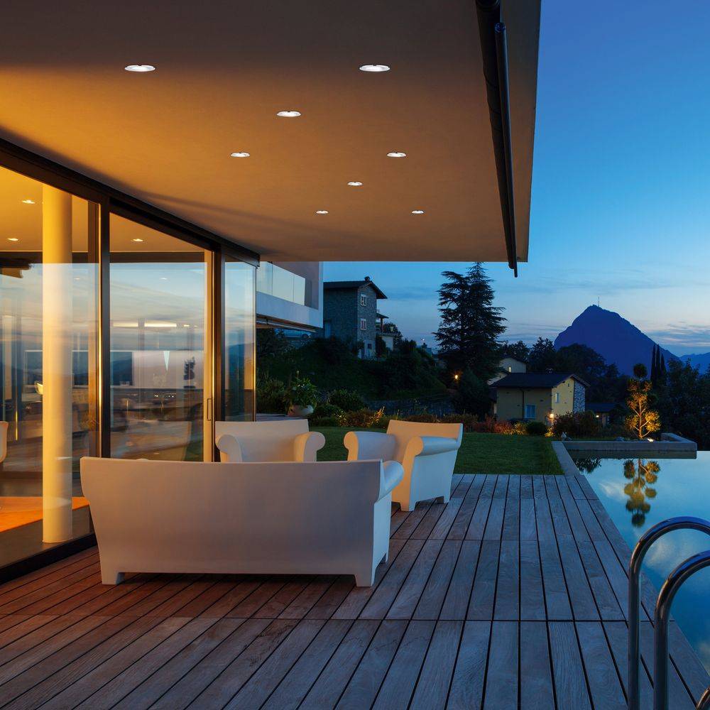 LED-Deckeneinbaustrahler ZAGROS 5.5W 3000K 345lm dim chrom