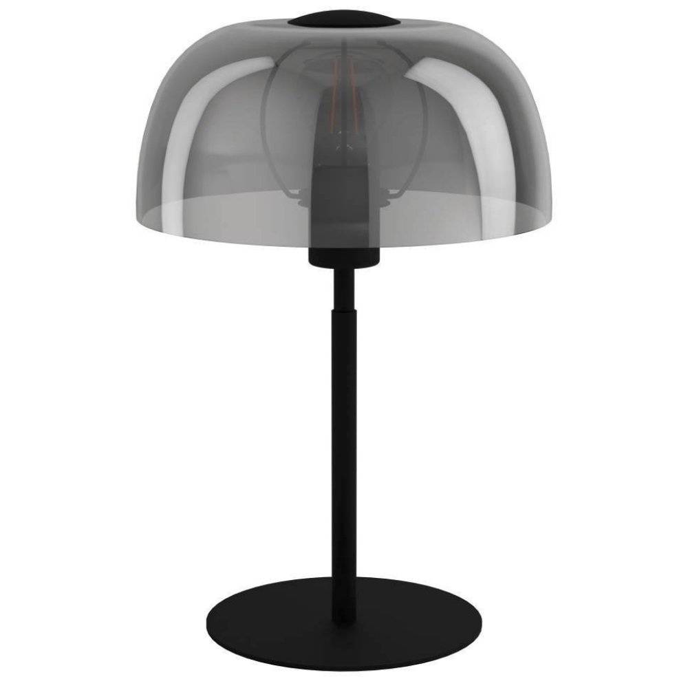 Tischleuchte Solo 2 1xE27 schwarz/sw-transparent