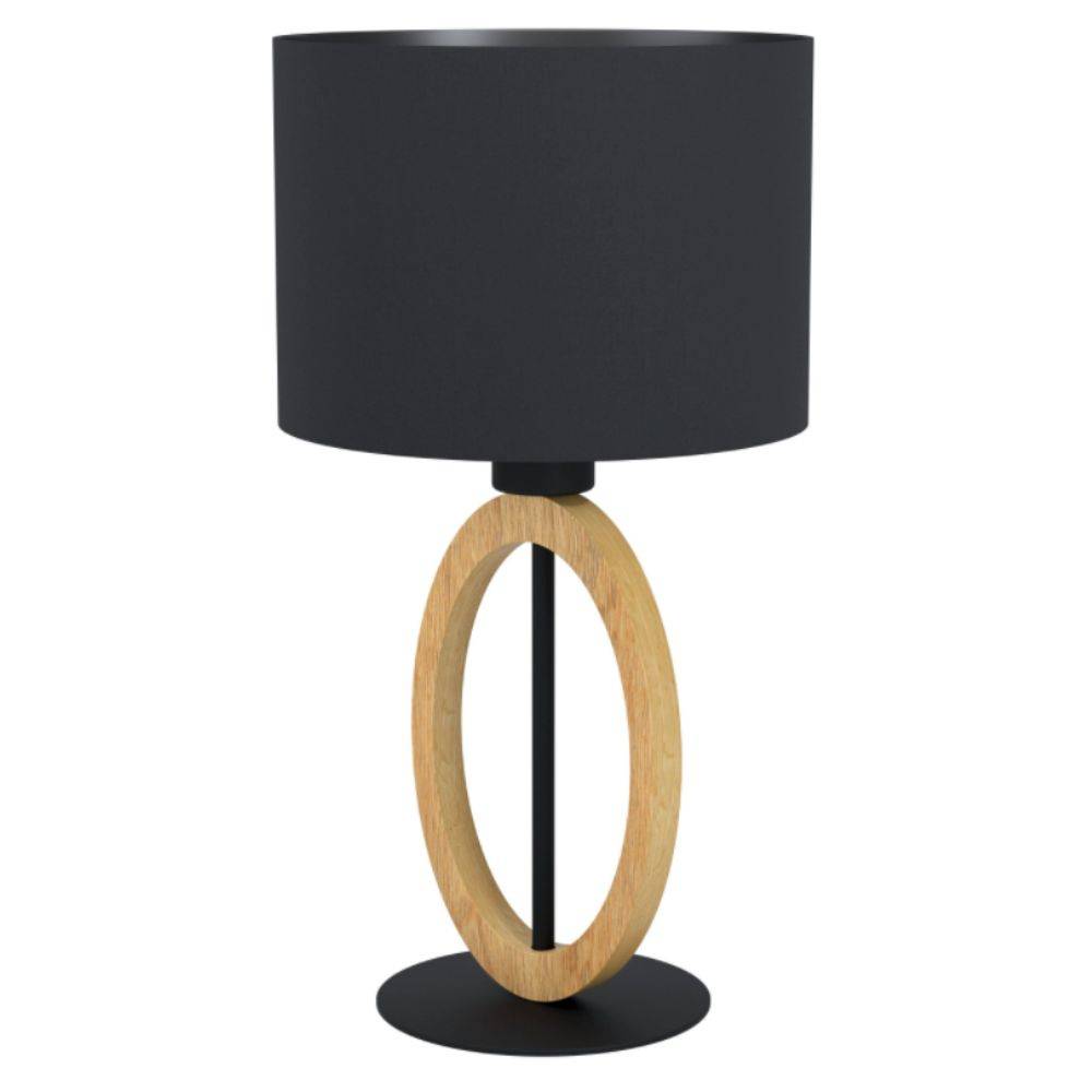 EGLO Basildon 1 - Schwarz - Braun - Stoff - Stahl - Holz - Schlafzimmer - Esszim